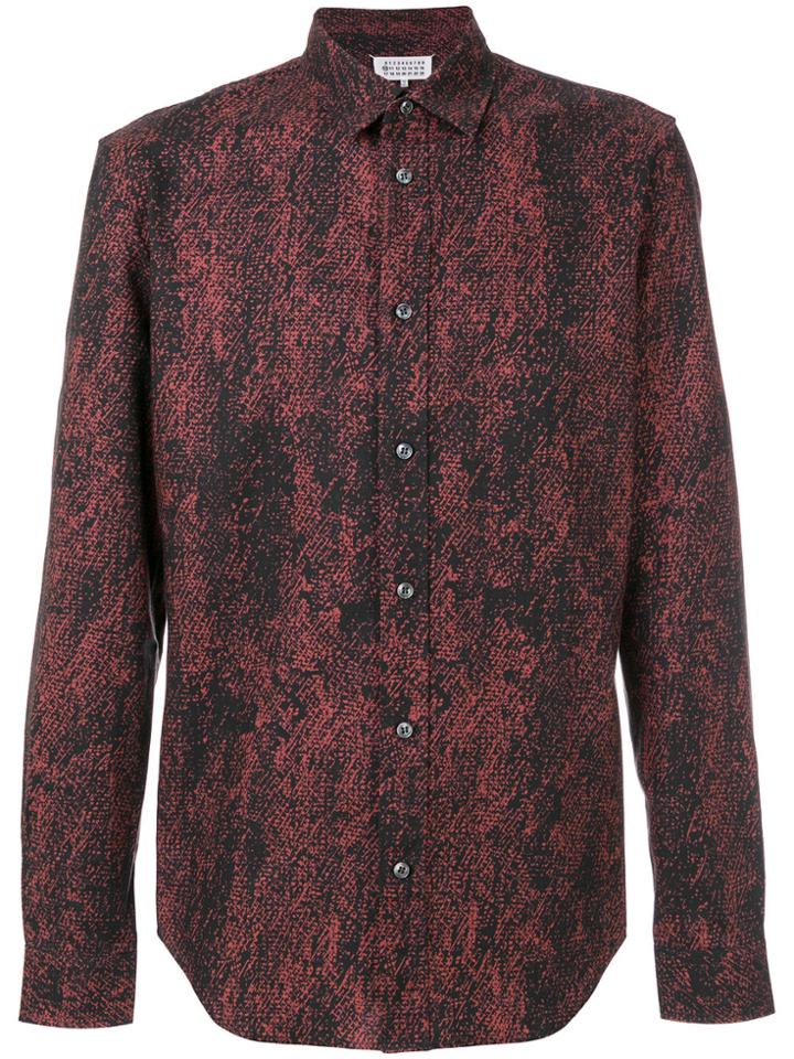 Maison Margiela Printed Long Sleeve Shirt - Black