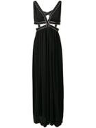 Each X Other Zipped Trim Evening Gown - Black