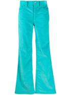 Marc Jacobs Corduroy Flared Trousers - Blue