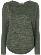 Rag & Bone Ribbed Sleeved Top - Green