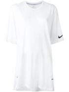 Nike Elite Breathe Short Sleeve T-shirt, Women's, Size: Medium, White, Polyester/cotton/viscose