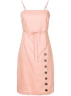 Suboo Button Detail Dress - Pink