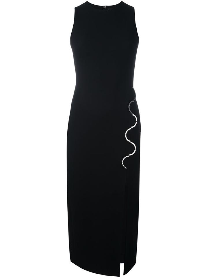 David Koma Metal Detail Fitted Dress