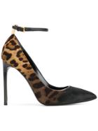 Tom Ford Faded Leopard Print Pumps - Brown