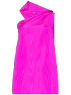 Taller Marmo Swinging Sixties Asymmetric Mini-dress - Pink
