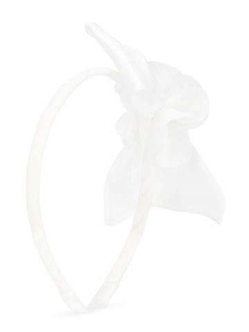 David Charles Kids Embellished Floral Bow Headband, Girl's, White