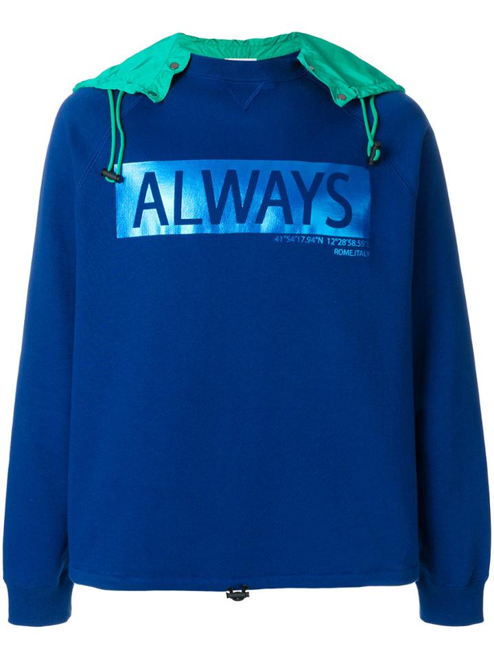 Valentino Always Hooded Sweatshirt - Blue