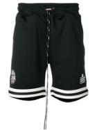 Represent Striped Trim Shorts - Black