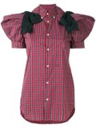 Dsquared2 - Checked Shirt - Women - Cotton/polyamide/polyester/viscose - 44, Red, Cotton/polyamide/polyester/viscose