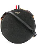 Thom Browne Mixed Leather Hat Box Jr. Bag - Black