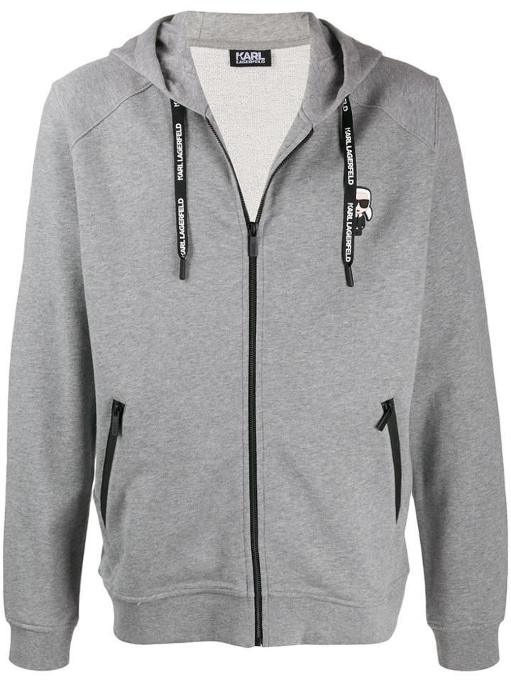 Karl Lagerfeld Ikonik Hoodie - Grey