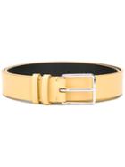 Jil Sander Soft Belt, Women's, Size: 90, Yellow/orange, Calf Leather/brass