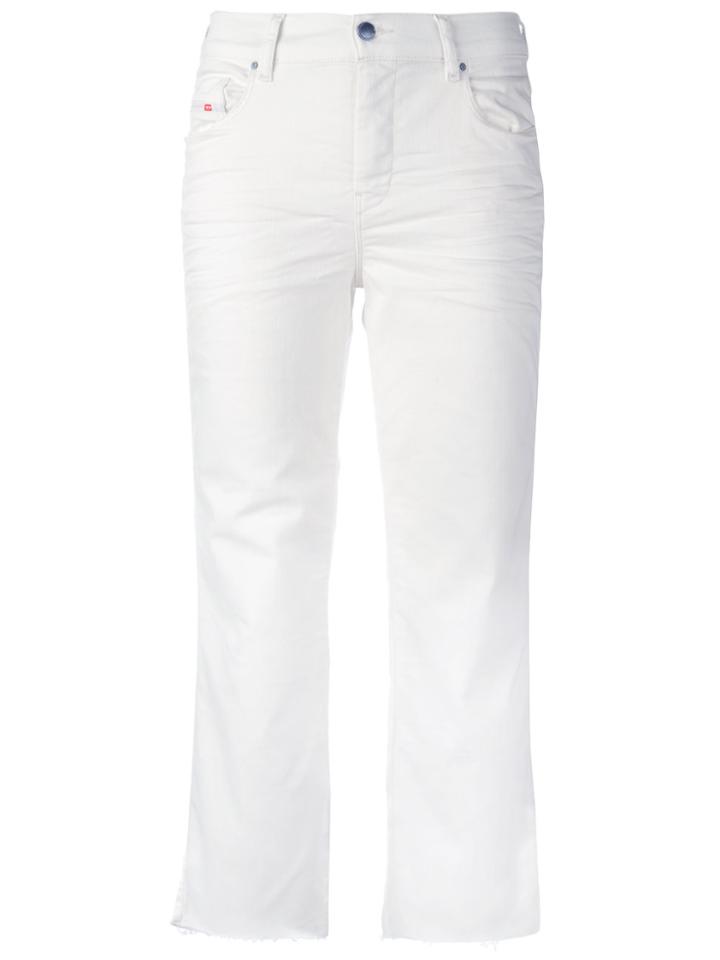 Diesel Cropped Jeans - Red