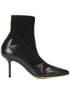 Francesco Russo Pointed Toe Boots - Black