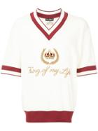 Dolce & Gabbana Crown Embroidered Sweater - White
