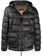 Parajumpers Hooded Quilted Jacket - Black