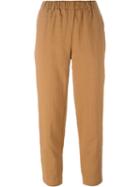 Forte Forte Straight Leg Trousers, Women's, Size: 2, Brown, Linen/flax/cotton
