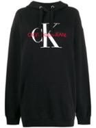 Calvin Klein Jeans Oversized Hooded Sweatshirt - Black