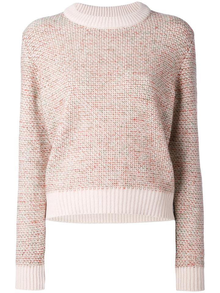Chloé - Knitted Sweater - Women - Acrylic/polyamide/cashmere/wool - S, Pink/purple, Acrylic/polyamide/cashmere/wool