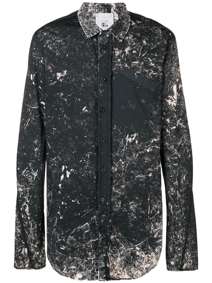 Lost & Found Rooms Washed Pocket Shirt - Grey
