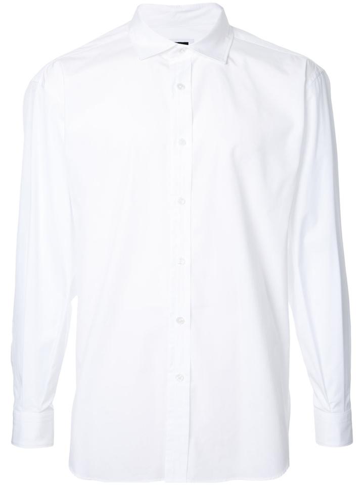 H Beauty & Youth Classic Button-up Shirt, Men's, Size: Small, White, Cotton
