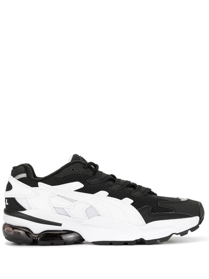 Puma Mesh Paneled Sneakers - Black