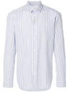Maison Margiela Striped Button Up Shirt - Blue