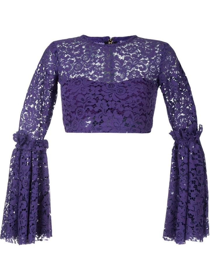 Bambah Bell Crop Top - Purple