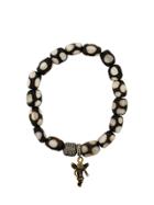Loree Rodkin Beaded Gold Angel Bracelet - Brown