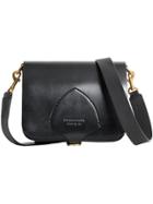 Burberry The Square Satchel In Bridle Leather - Black