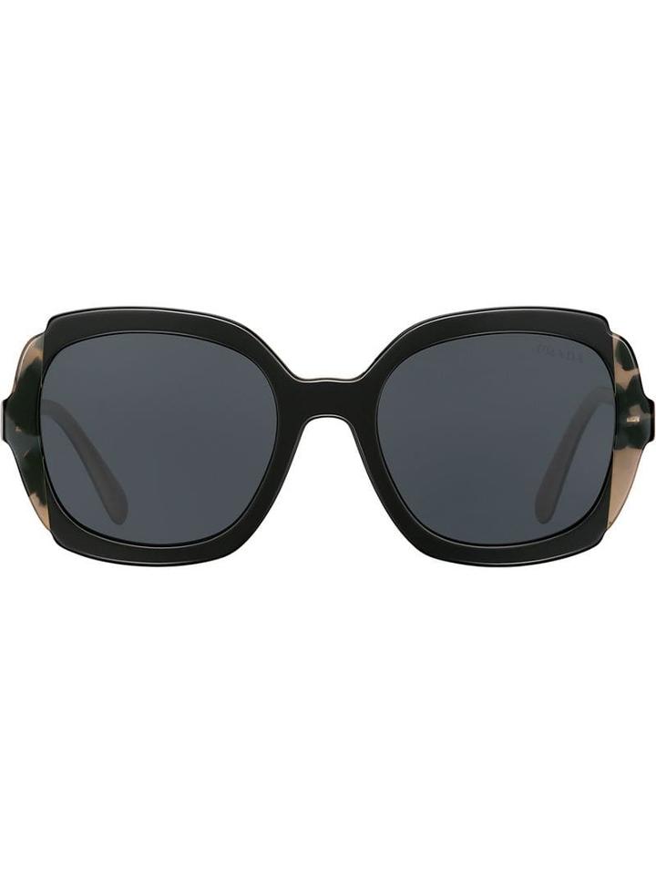 Prada Eyewear Oversized Square Sunglasses - Black