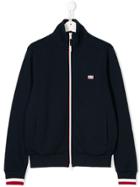 Sun 68 Teen Zipped Logo Sweatshirt - Blue