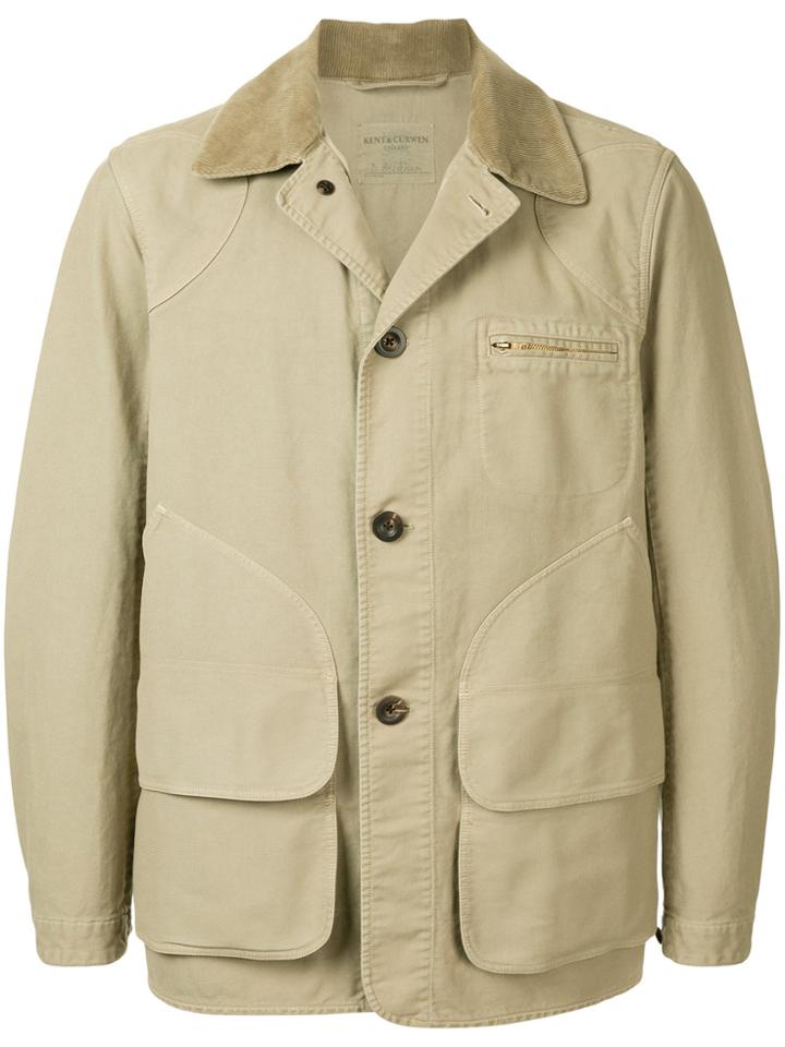 Kent & Curwen Single Breasted Coat - Nude & Neutrals