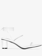 Reike Nen Odd Pair 60mm Wrap Sandals - White
