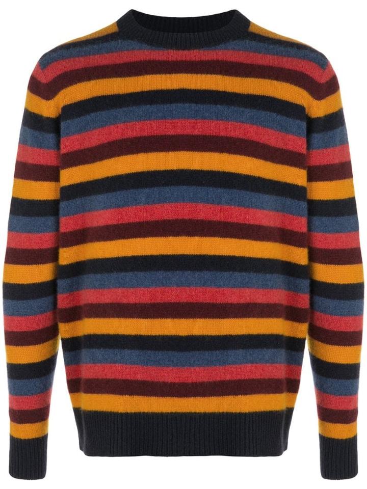 The Elder Statesman Inch Stripe Cashmere Jumper - Multicolour