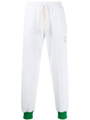 Casablanca Fleece Track Trousers - White