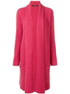 Incentive! Cashmere Long Cashmere Cardigan - Pink