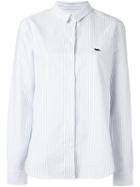 Maison Kitsuné Striped Shirt, Women's, Size: 36, White, Cotton