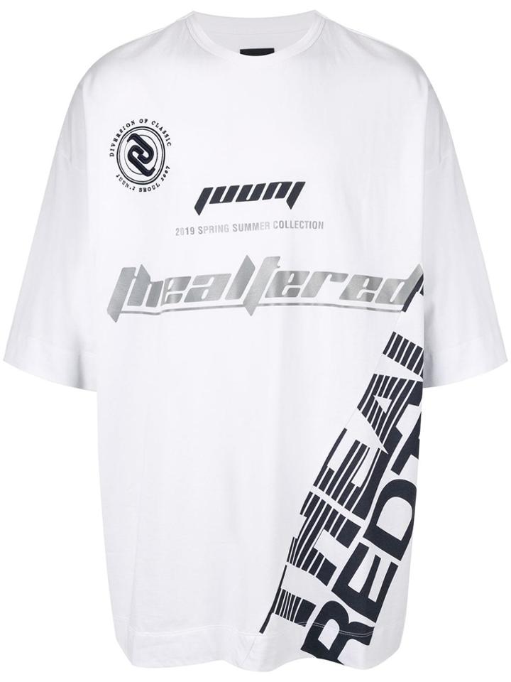 Juun.j Oversized Logo T-shirt - White