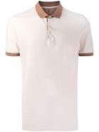 Brunello Cucinelli Two Tone Polo Shirt - Neutrals