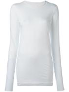Labo Art - Raw-edge T-shirt - Women - Cotton/spandex/elastane - 2, White, Cotton/spandex/elastane
