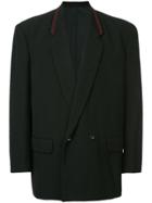Comme Des Garçons Pre-owned Padded-shoulder Double-breasted Blazer -