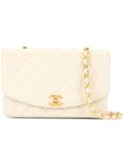 Chanel Pre-owned Diamond Quilted Shoulder Bag - White