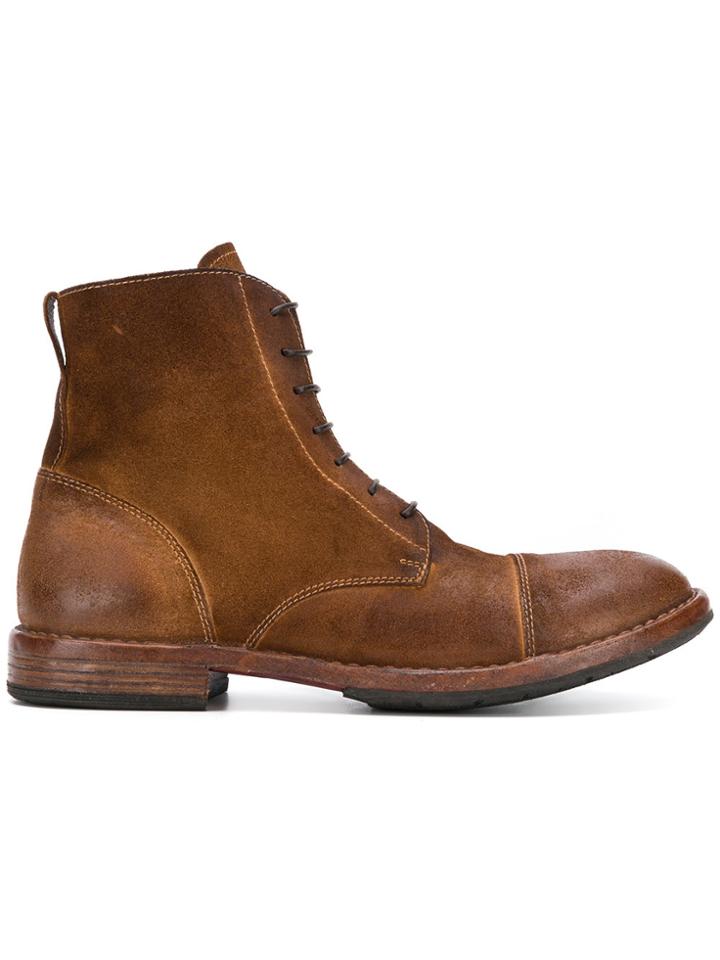 Moma Lace-up Ankle Boots - Brown