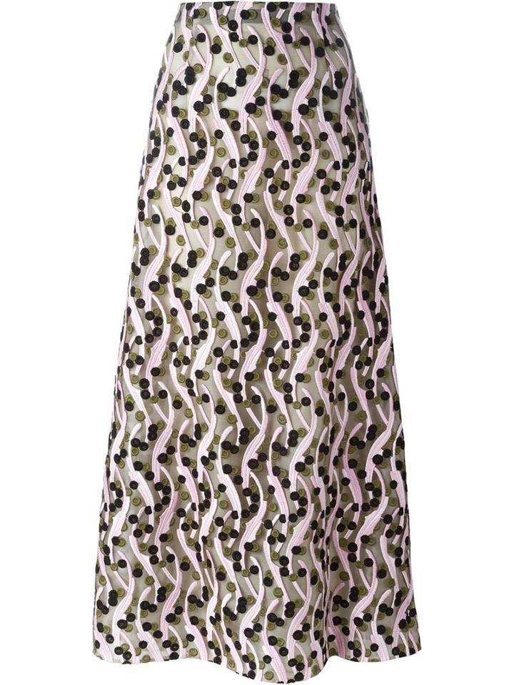 Giambattista Valli Overlay Lace A-line Skirt