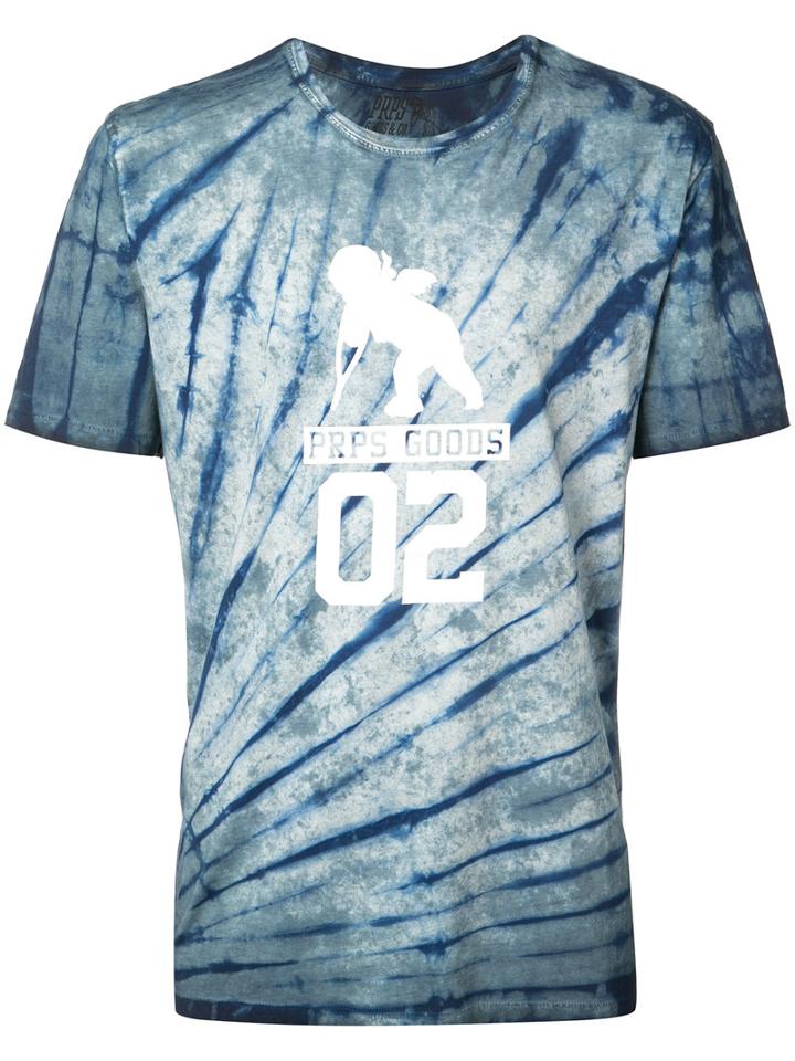 Prps - Tie Dye T-shirt - Men - Cotton - S, Blue, Cotton