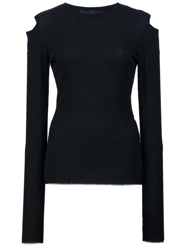 Christian Siriano Cut-out Shoulder Top