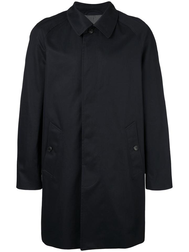 Sunspel - Single Breasted Coat - Men - Cotton - L, Blue, Cotton