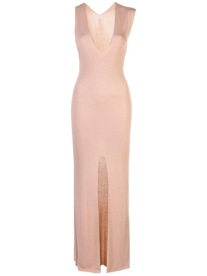 Jacquemus Sleeveless Long Slit Dress - Pink
