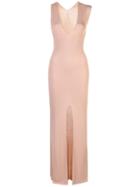 Jacquemus Sleeveless Long Slit Dress - Pink